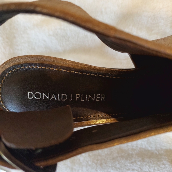 Donald J. Pliner Metallic Brown Heeled Mules - Picture 8 of 8